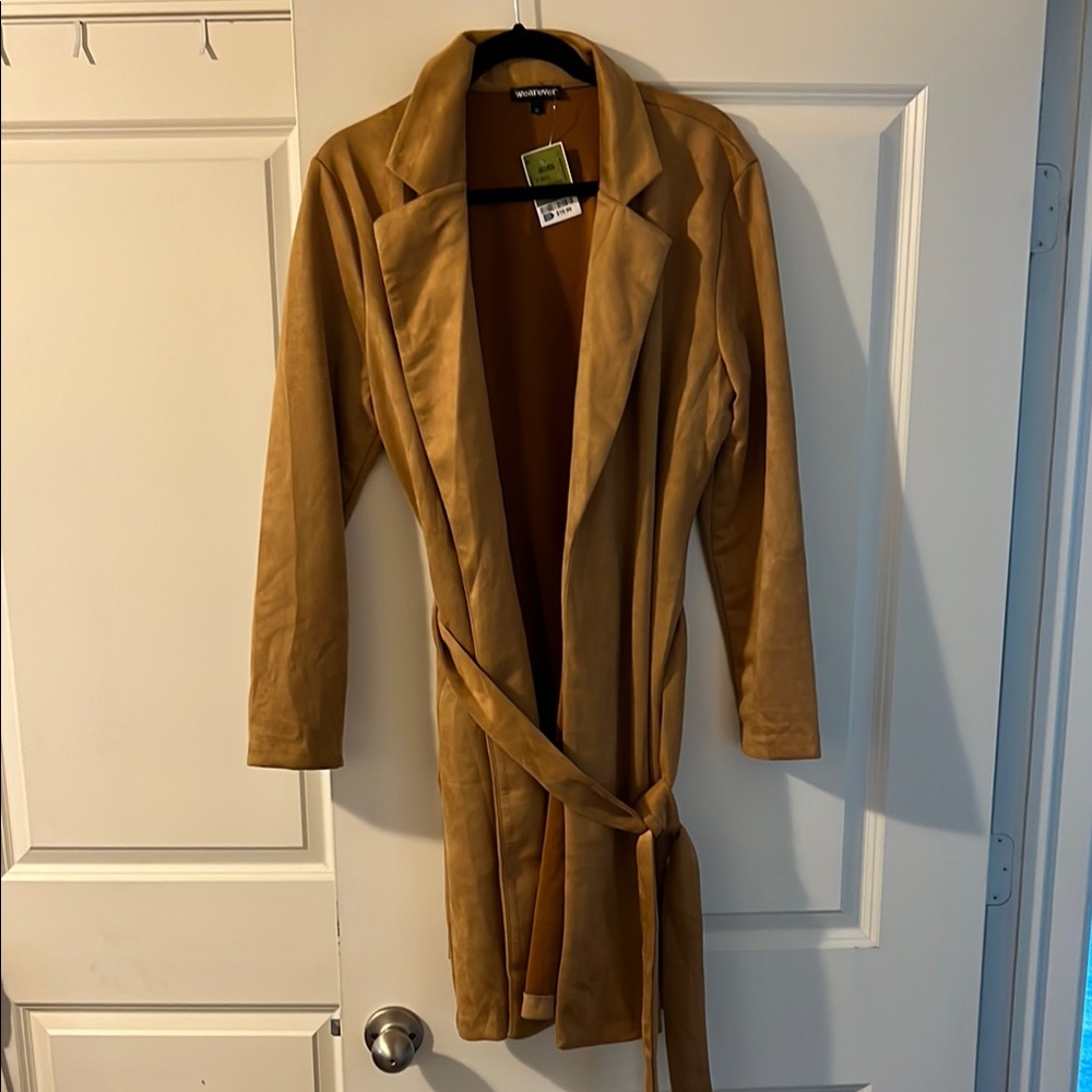 Forever 21 Tan Trench Coat Classic Style